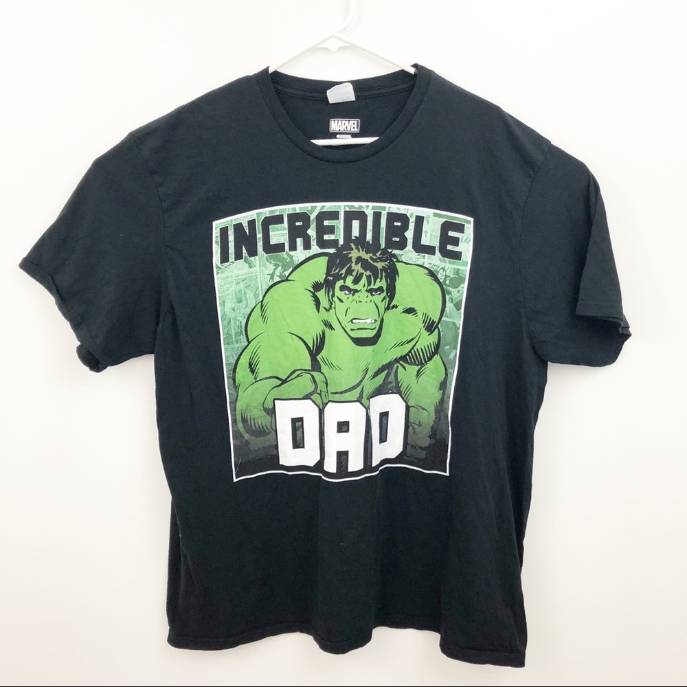 Marvel Incredible‎ Hulk Dad Tee Shirt Size XXL
